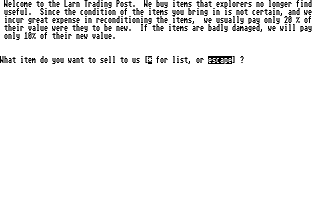 Caverns of Larn (The) atari screenshot